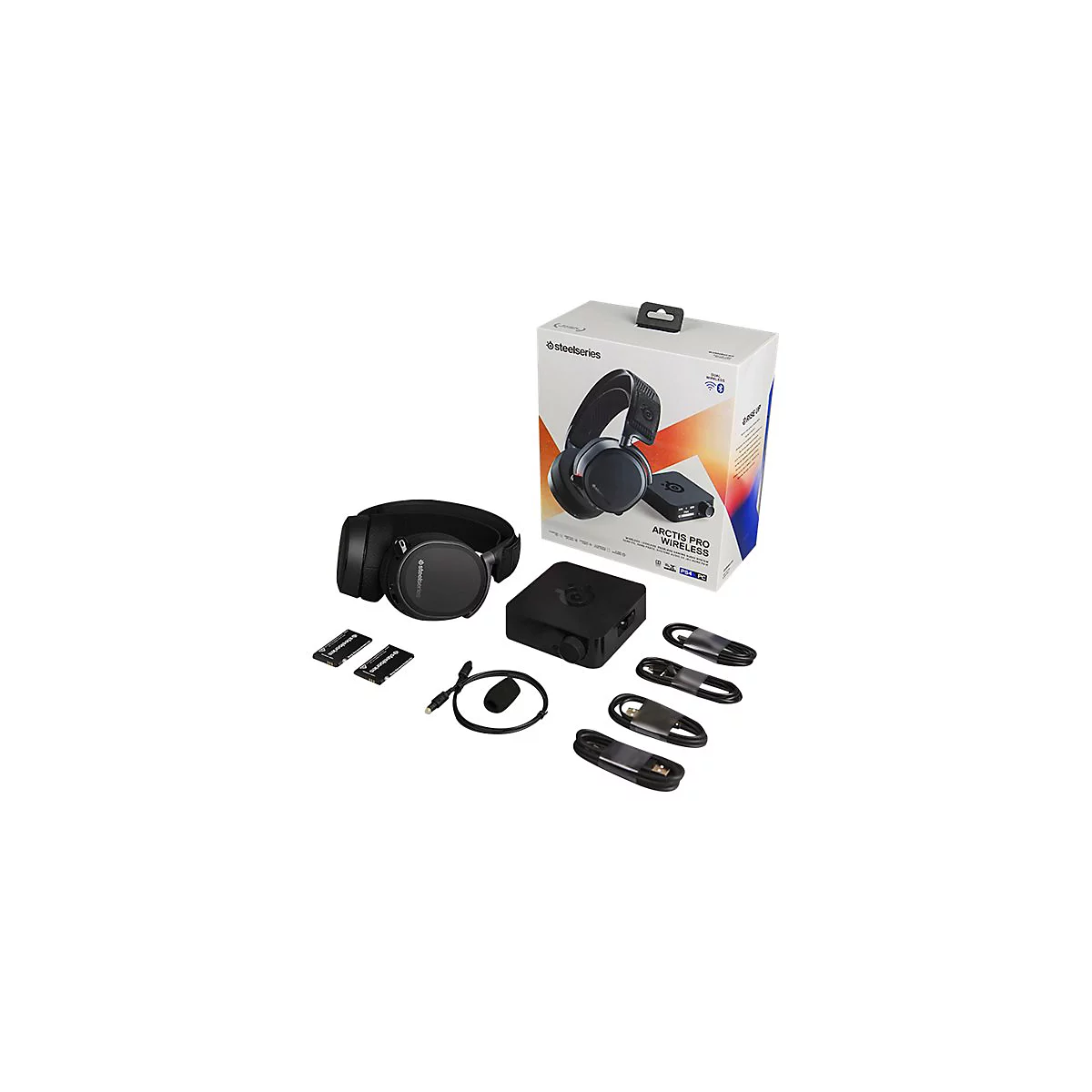 SteelSeries Arctis Pro Wireless - Headset - ohrumschließend - Bluetooth / 2,4 GHz Funkfrequenz - kabellos