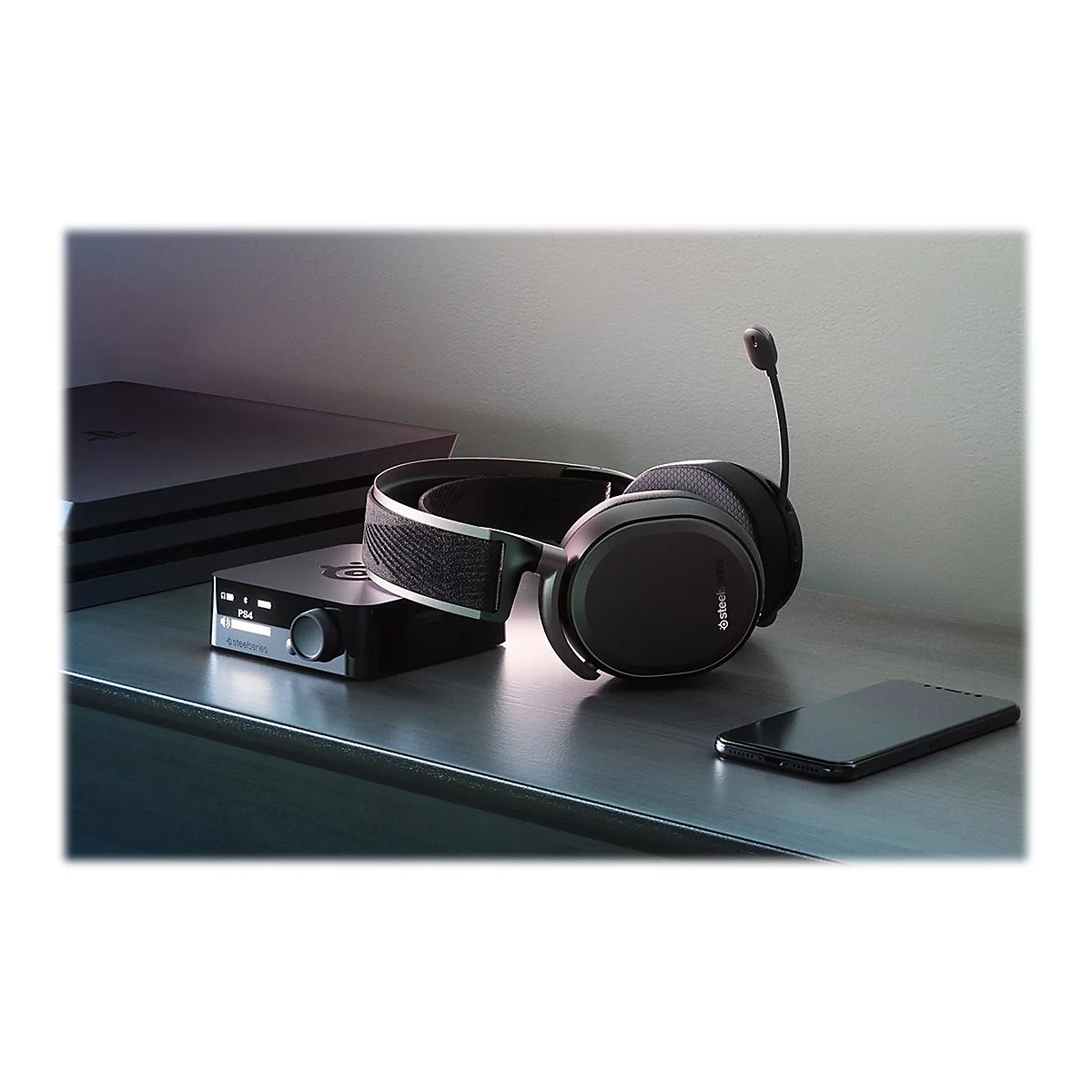 SteelSeries Arctis Pro Wireless - Headset - ohrumschließend - Bluetooth / 2,4 GHz Funkfrequenz - kabellos