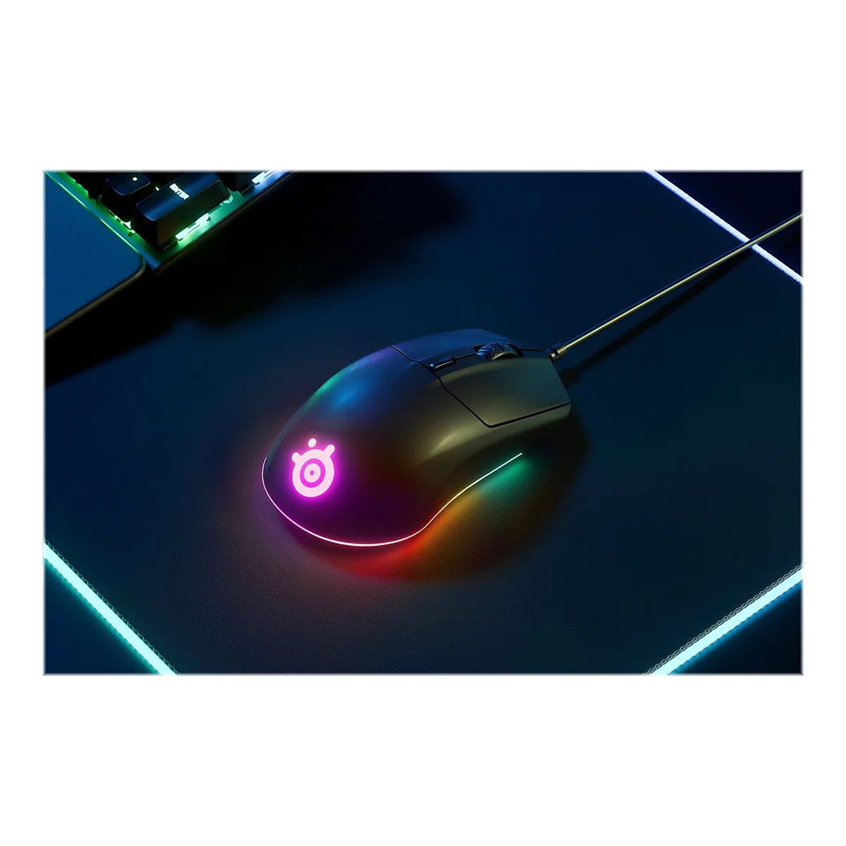 SteelSeries Rival 3 - Maus - optisch - 6 Tasten - kabelgebunden - USB