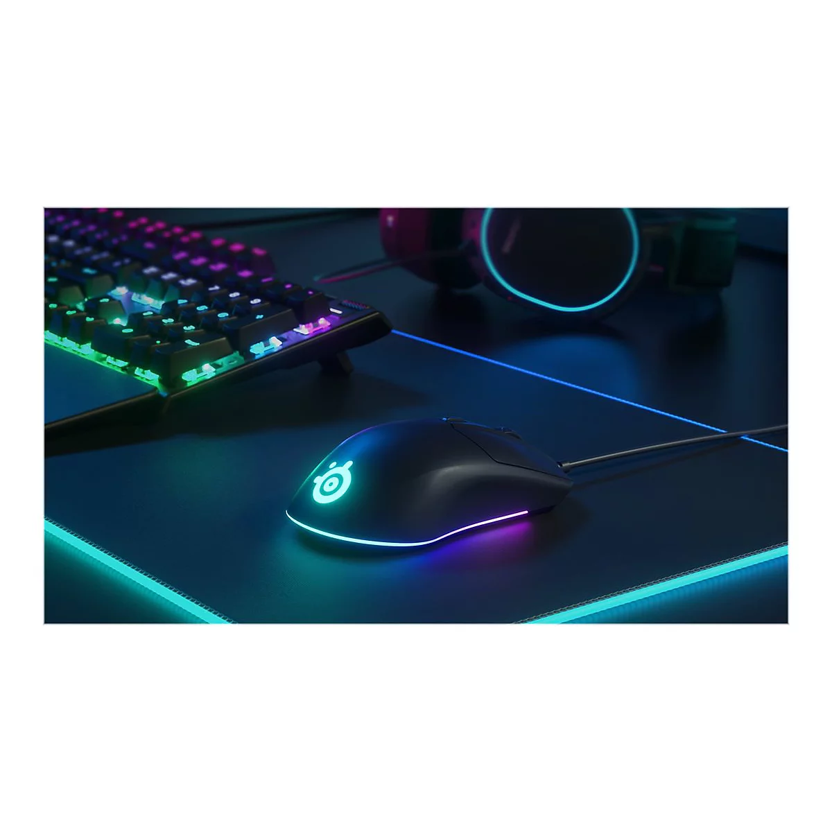 SteelSeries Rival 3 - Maus - optisch - 6 Tasten - kabelgebunden - USB