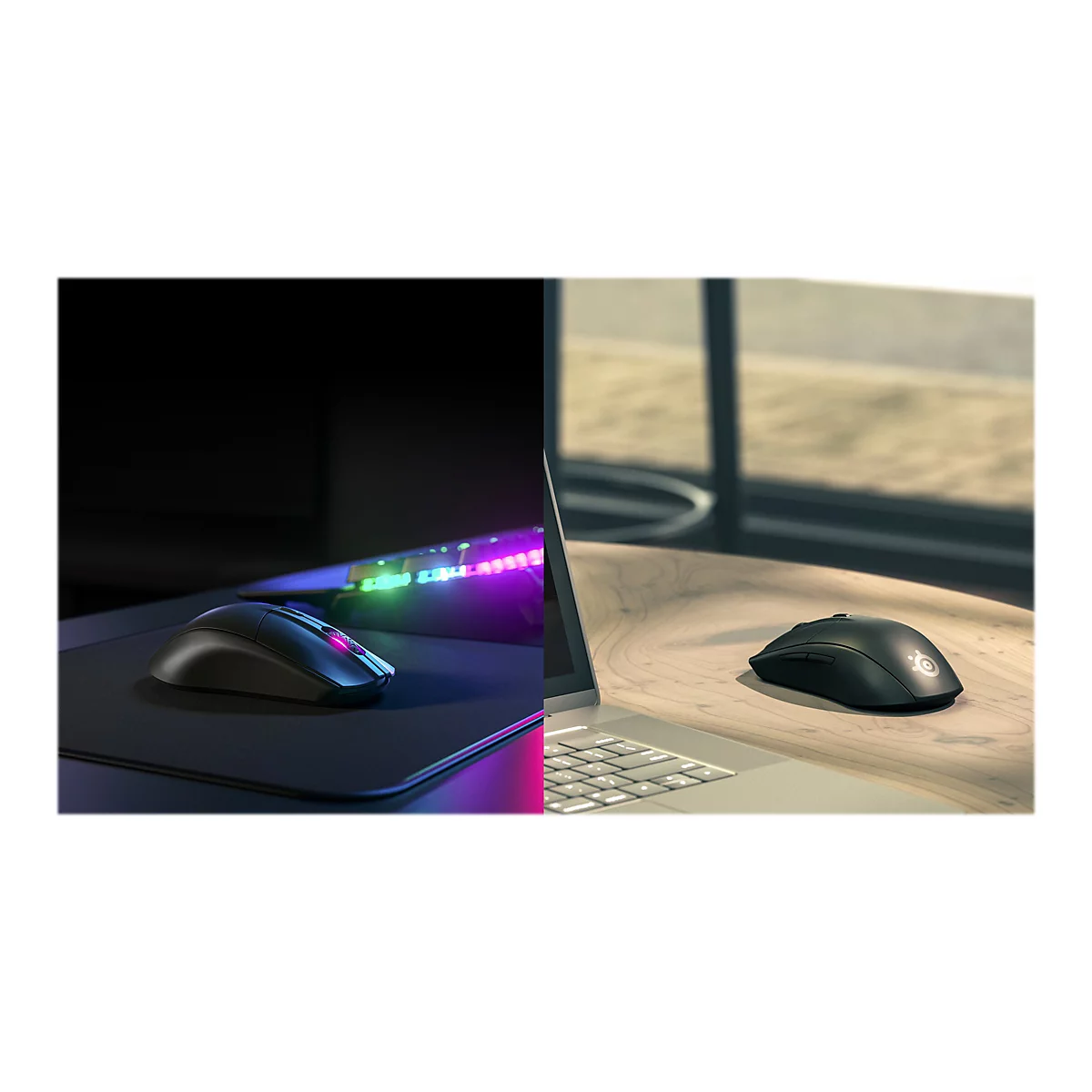 SteelSeries Rival 3 Wireless - Maus - ergonomisch - Für Rechtshänder - optisch - 6 Tasten