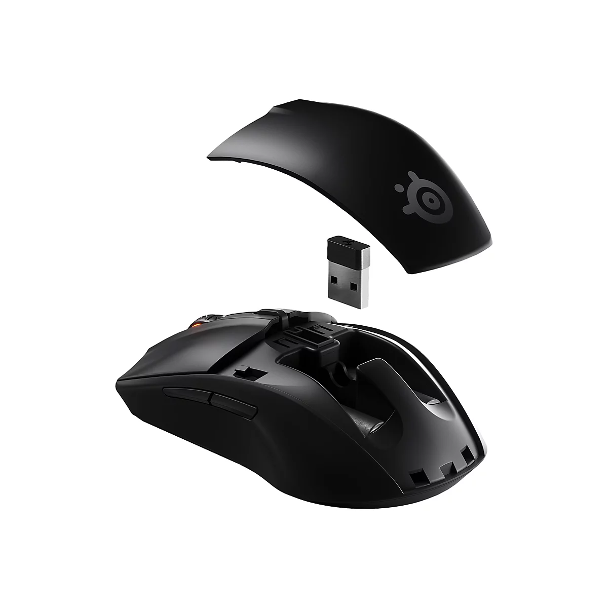 SteelSeries Rival 3 Wireless - Maus - ergonomisch - Für Rechtshänder - optisch - 6 Tasten
