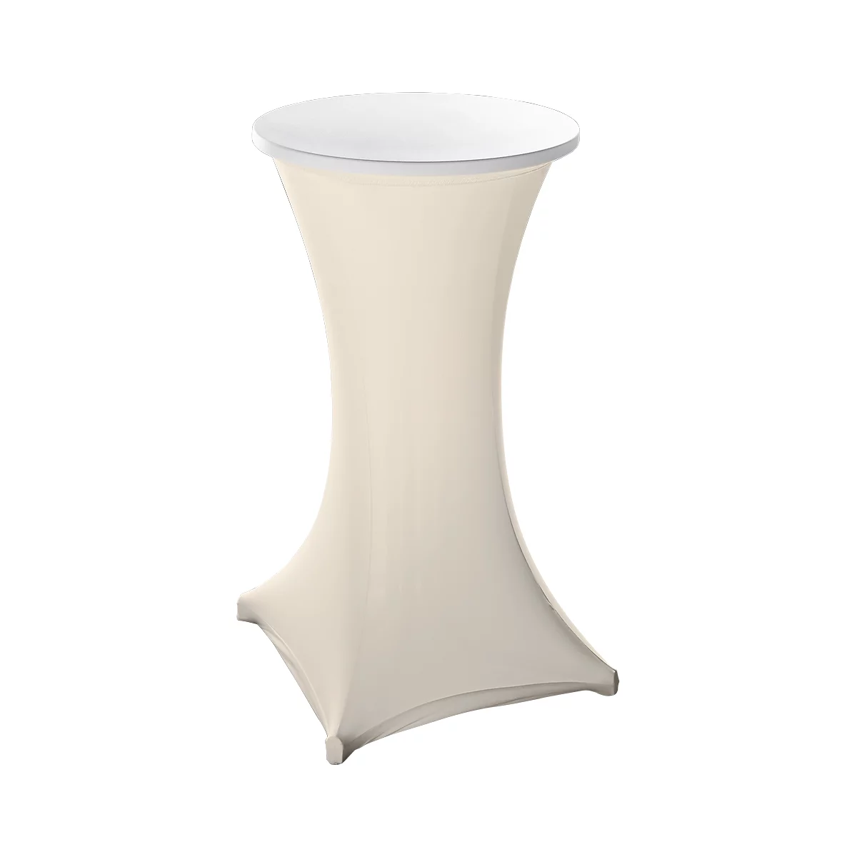 Stehtisch-Husse, ø 700 mm, champagner-ecru