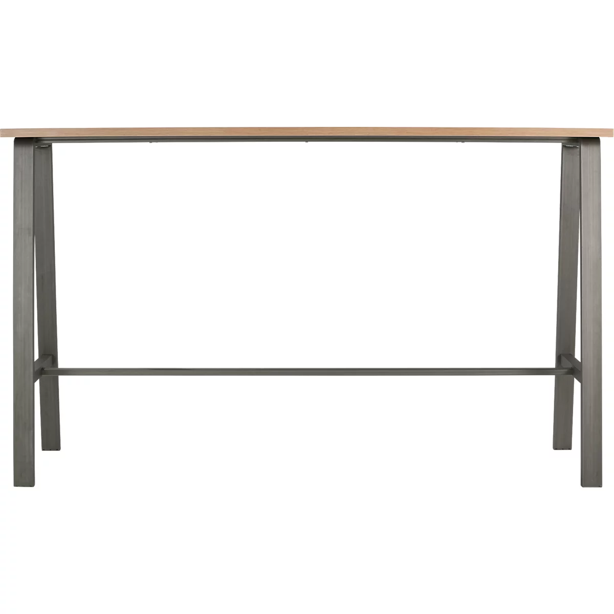 Stehtisch Meeting Point, rechteckig, A-Fuß-Gestell, B 1750 x T 680 x H 1042 mm, Asteiche/anthrazit