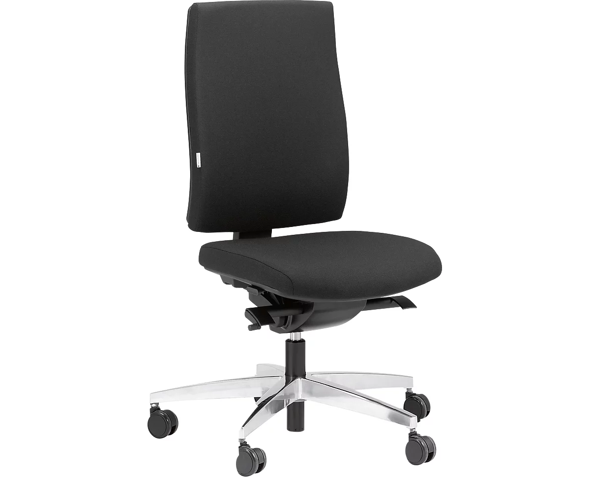 Steifensand Bürostuhl CETO CT2450, Synchronmechanik, ohne Armlehnen, Membransitz, ohne Nackenstütze, schwarz