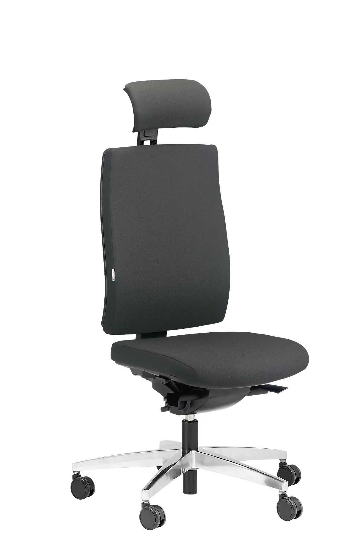 Steifensand bureaustoel CETO CT2450, synchroonmechanisme, zonder armleuningen, membraanzitting, met neksteun, grijs