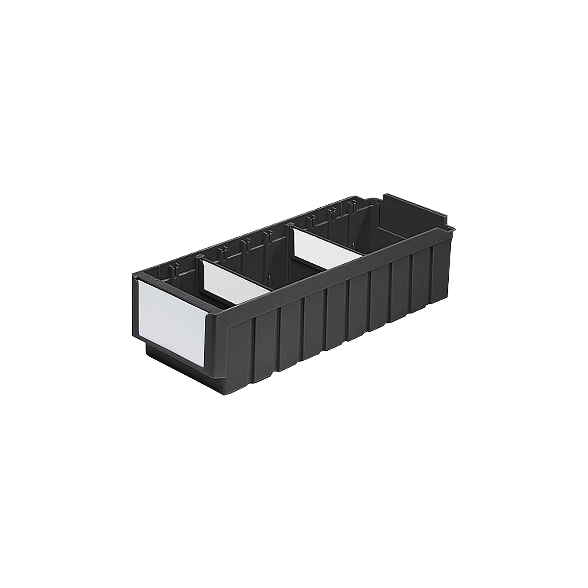 Stellingbak SSI Schäfer serie RK 521, PP, ESD-geleidend, l 508 mm, incl. 2 scheidingswanden,