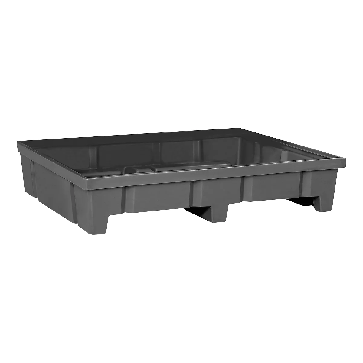 Stellinglekbak, polyetheen, inrijvakken, chemicaliënbestendig, corrosiebescherming, 400 l volume