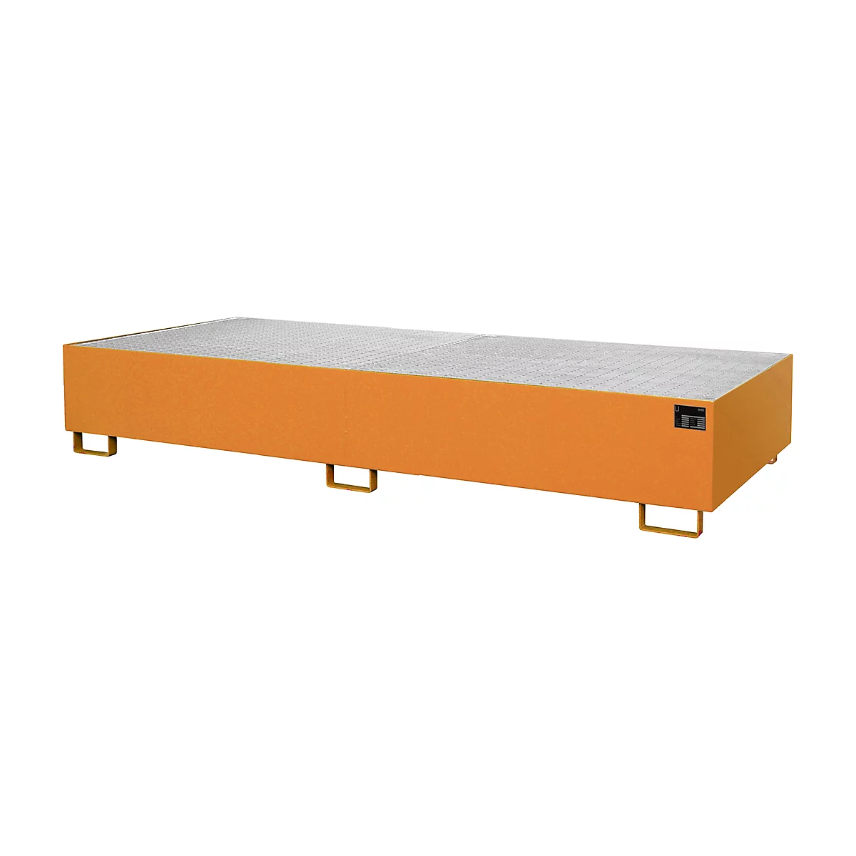 Stellinglekbak type RW/GR 3300-3, met rooster, oranje RAL2000