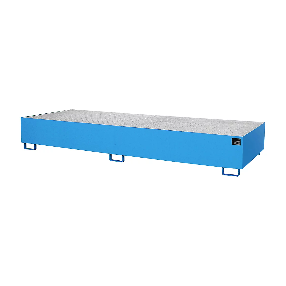 Stellinglekbak type RW/GR 3600-3, met rooster, blauw RAL5012