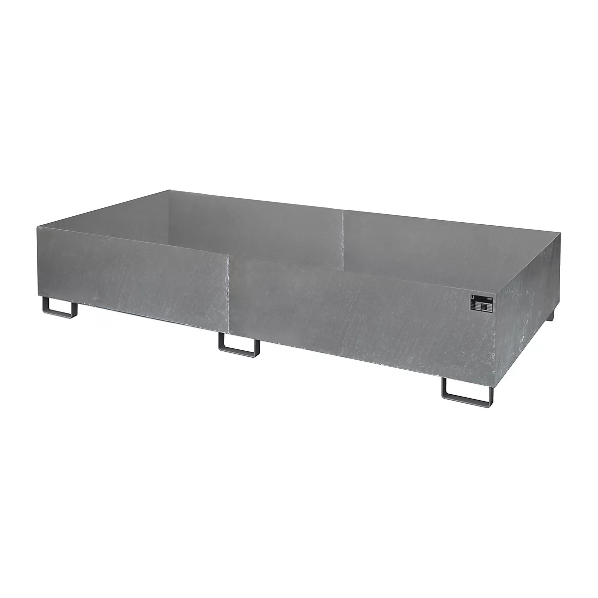 Stellinglekbak type RW/RW 2700-3, zonder rooster, gegalvaniseerd