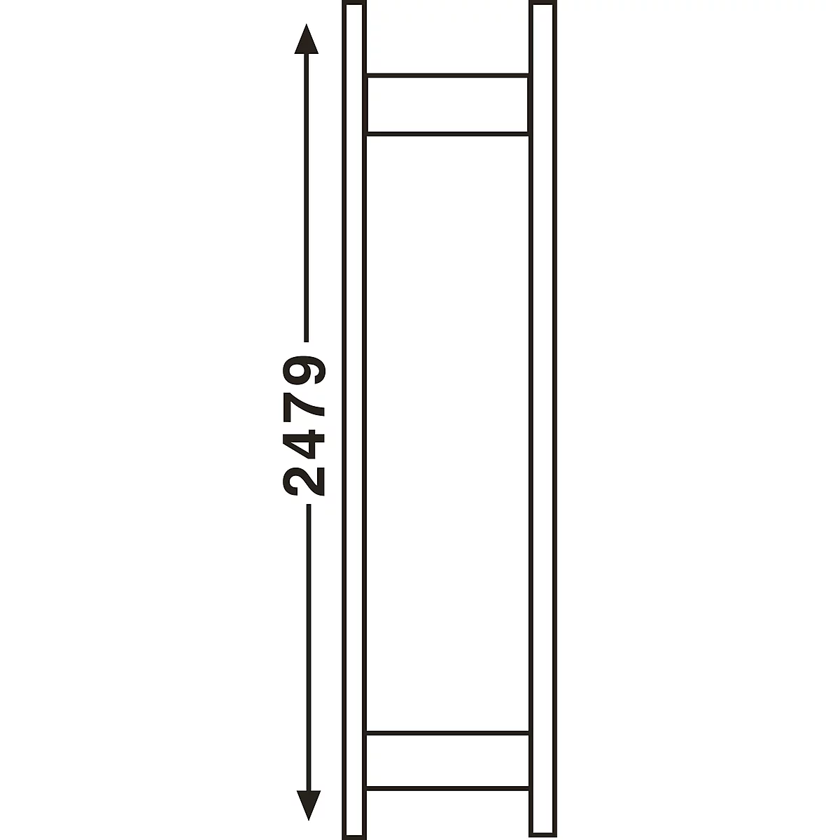 Stellingsysteem R 3000, frame, H 2490 x D 300 mm