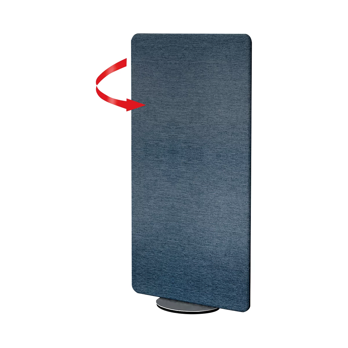 Stellwand Metropol, Sicht- & Geräuschschutz, drehbar, B 800 x T 400 x H 1700 mm, blau