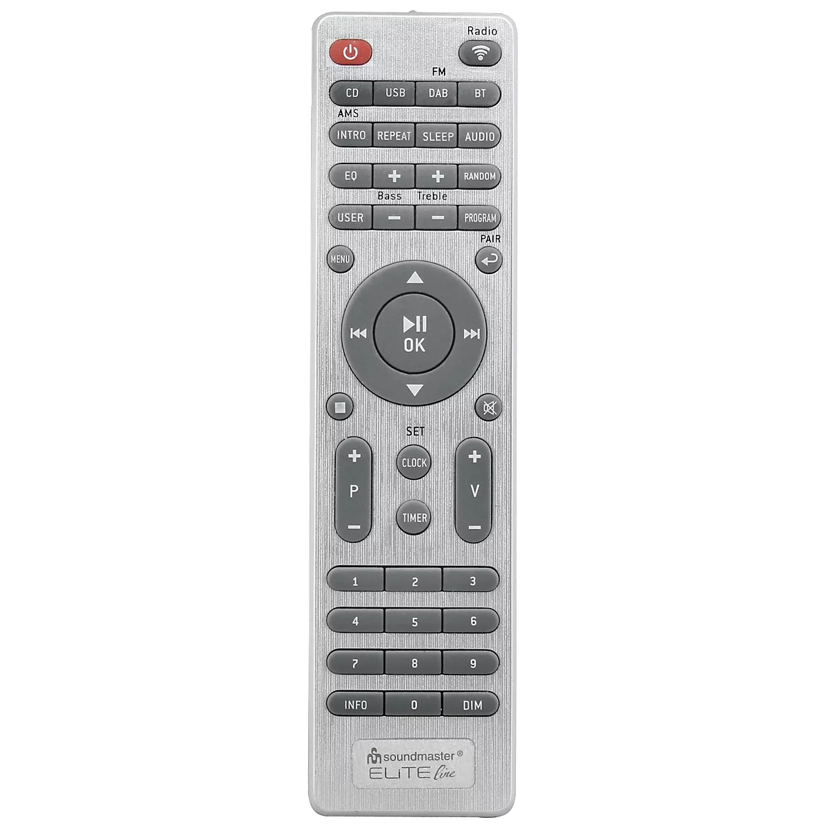 Stereo muziekcentrum Soundmaster ELiTe line ICD2060SI, WLAN/DAB+/UKW/USB/Bluetooth, CD/MP3, 2 x 15 W, met app-bediening