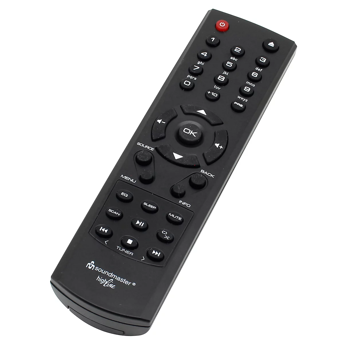 Stereoanlage Soundmaster® ICD1010AN, DAB+/UKW/CD/CDR/CDRW/CDMP3, 2 x 5 W, USB/WLAN/Bluetooth, 2,4“ Display, App-Steuerung/Fernbedienung, Wandmontage