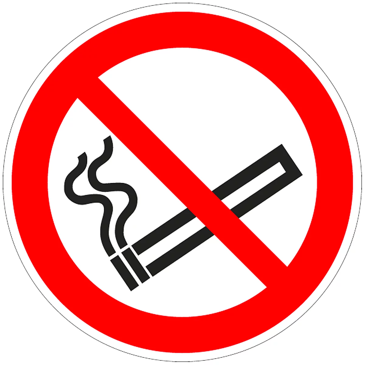 Sticker Roken verboden, Ø 100 mm, 5 stuks