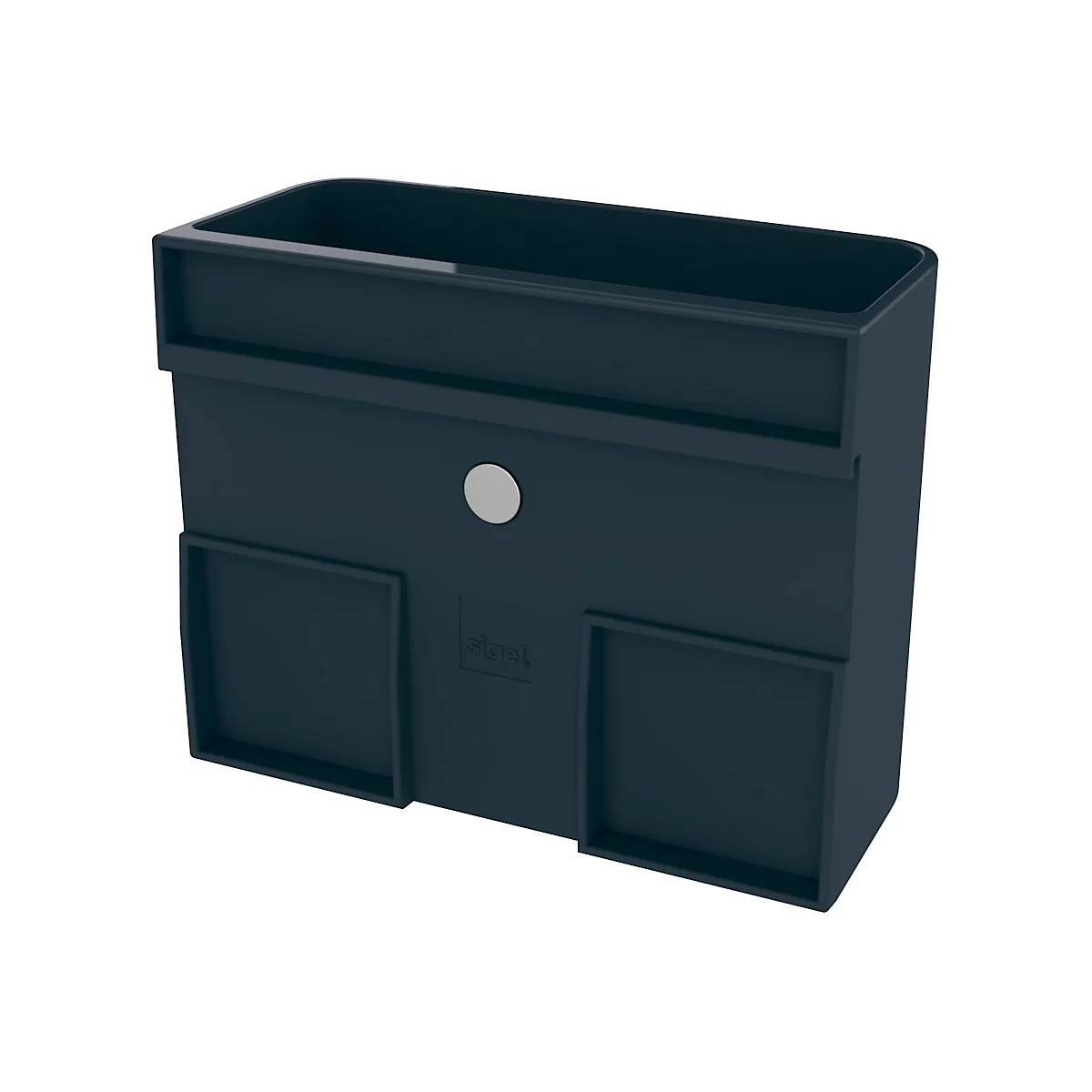 Stifteköcher Sigel Business M, für Glasmagnetboards 3-5 mm, für ca. 10 Stifte, magnetisch, anthrazit