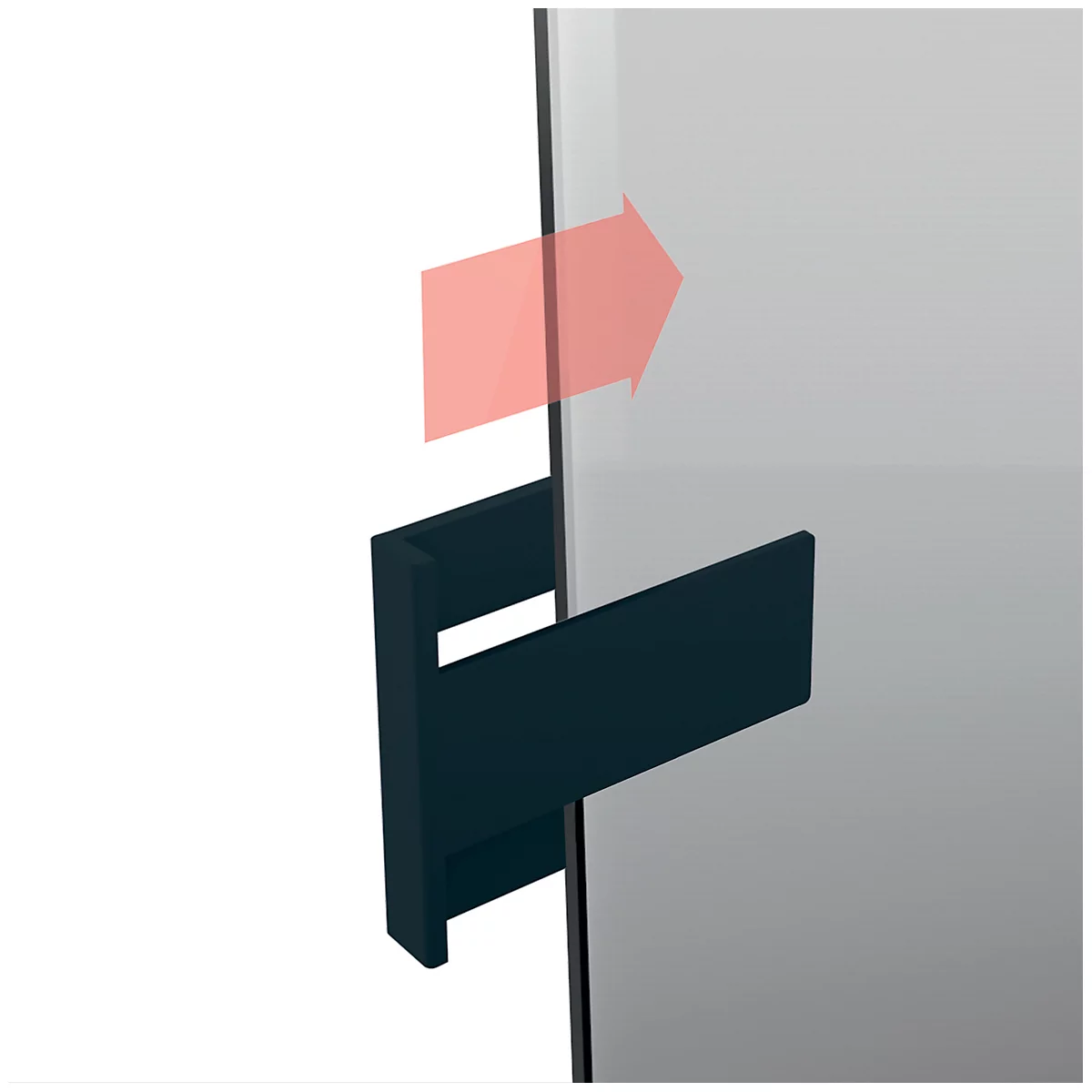 Stifteköcher Sigel Business M, für Glasmagnetboards 3-5 mm, für ca. 10 Stifte, magnetisch, anthrazit