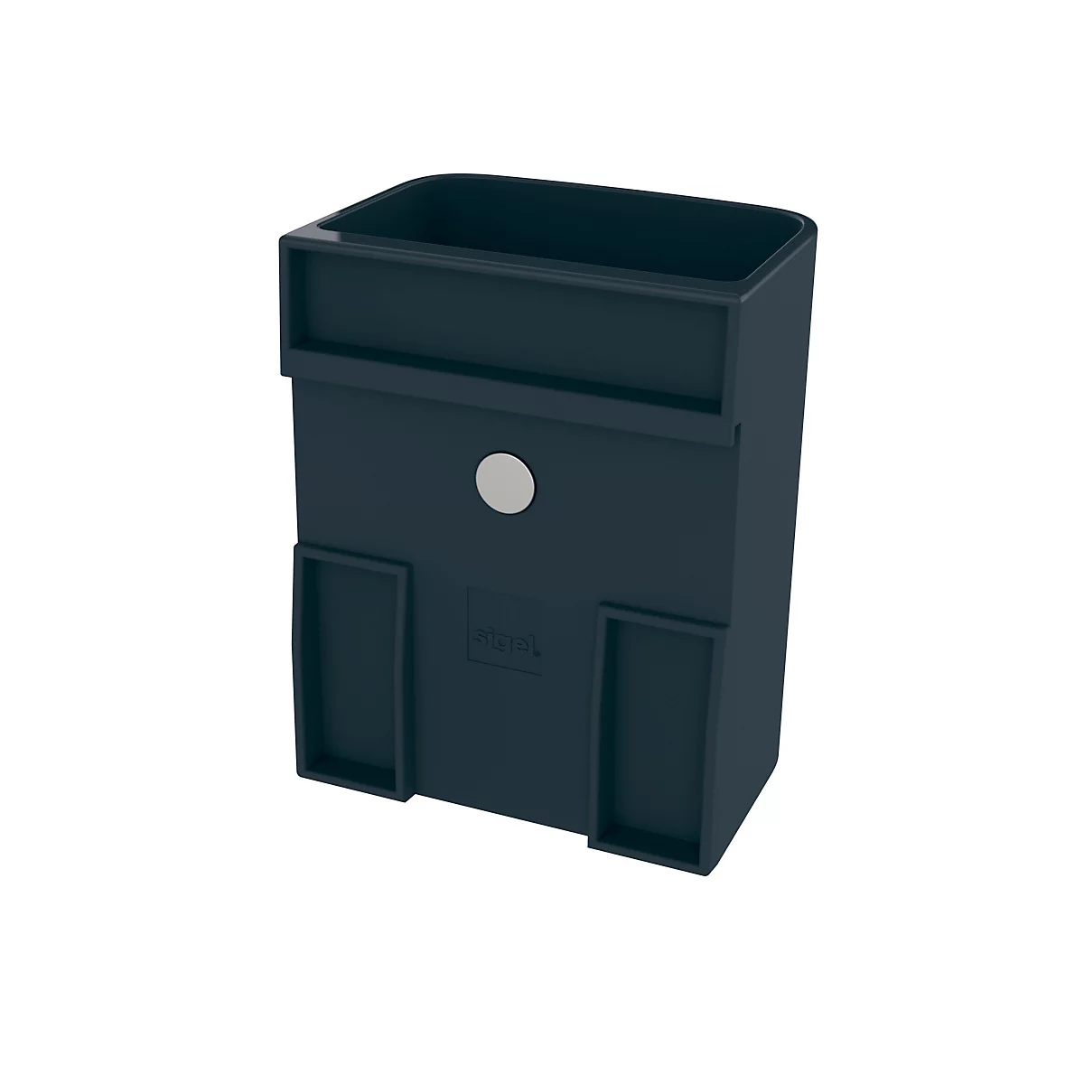 Stifteköcher Sigel Business S, für Glasmagnetboards 3-5 mm, für ca. 5 Stifte, magnetisch, anthrazit