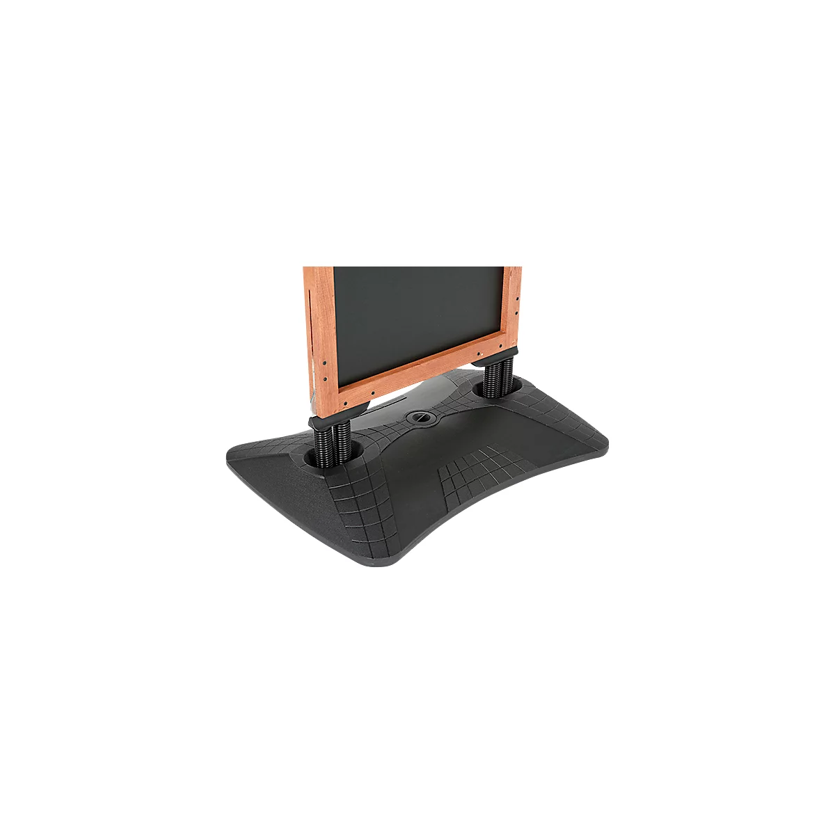 Stoepbord WindPro WOOD – hout – B 460 x H 680 mm – voor A1 formaat – weerbestendig - wielen -grenen 