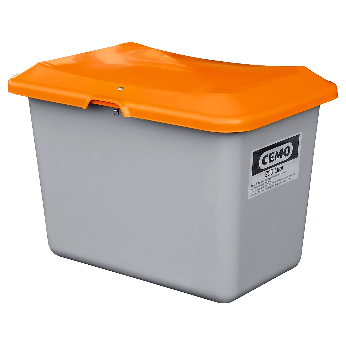 Streugutbehälter Standard, ohne Entnahmeöffnung, 200 l, L 890 x B 600 x H 640 mm