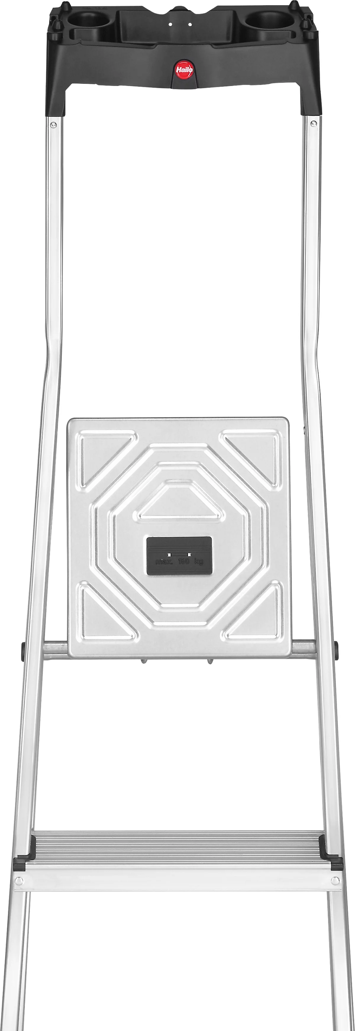 Stufen-Stehleiter Hailo L60 StandardLine, EN 131, mit Multifunktionsschale & Gelenkschutz, bis 150 kg, div. Varianten