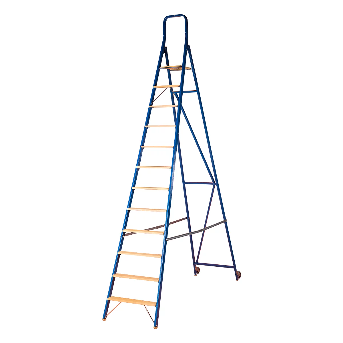 Stufenstehleiter Multicolor, einseitig besteigbar, 12 Stufen