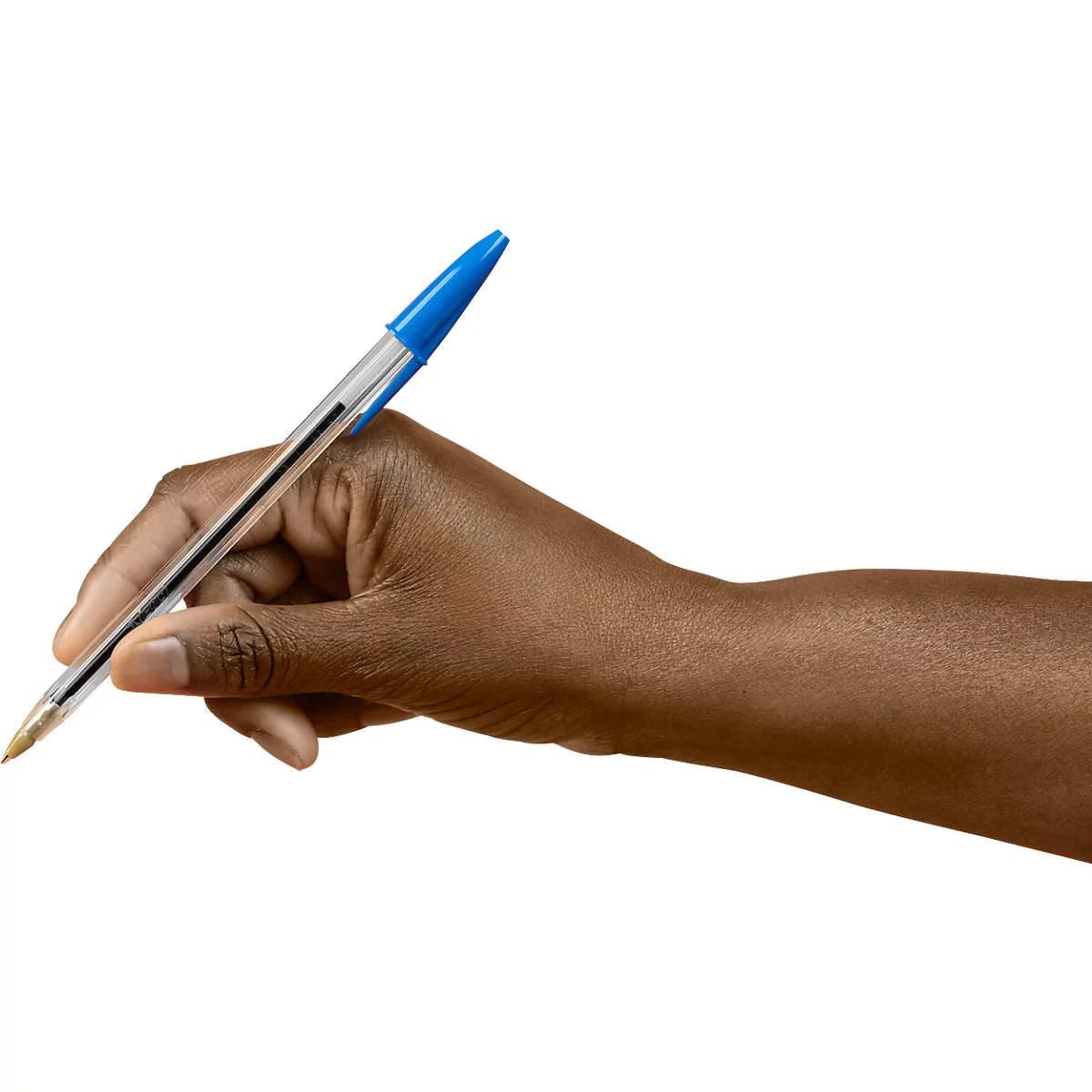 Stylo à bille BIC Cristal Original bleu, boîte de 4, 1,0 mm, pointe moyenne