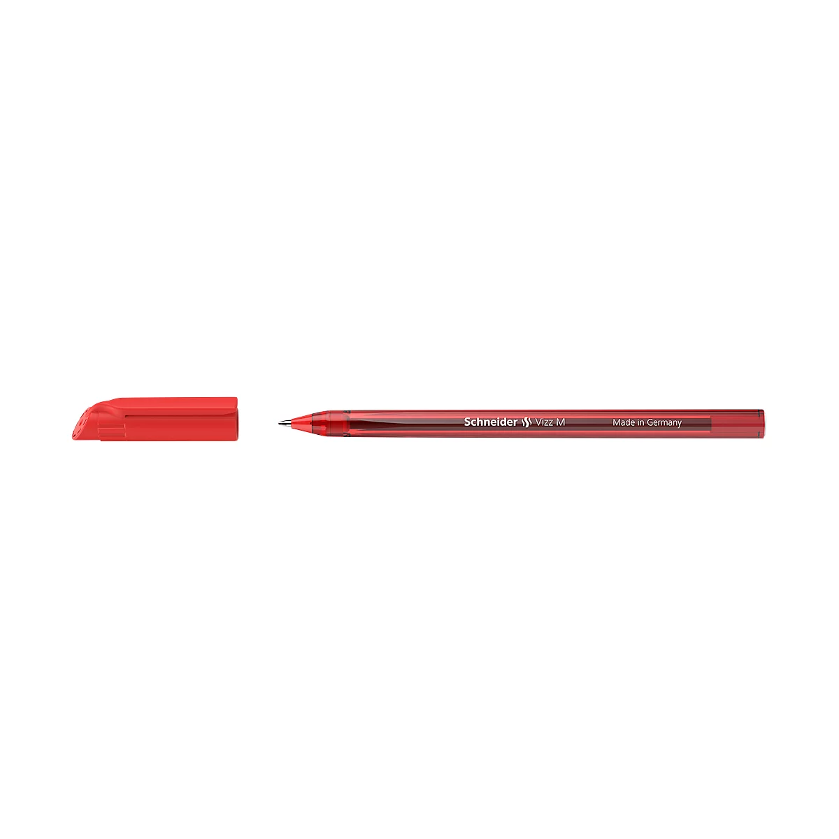 Stylo à bille Schneider Vizz, largeur de trait M, Gelco®, 10 pces, rouge