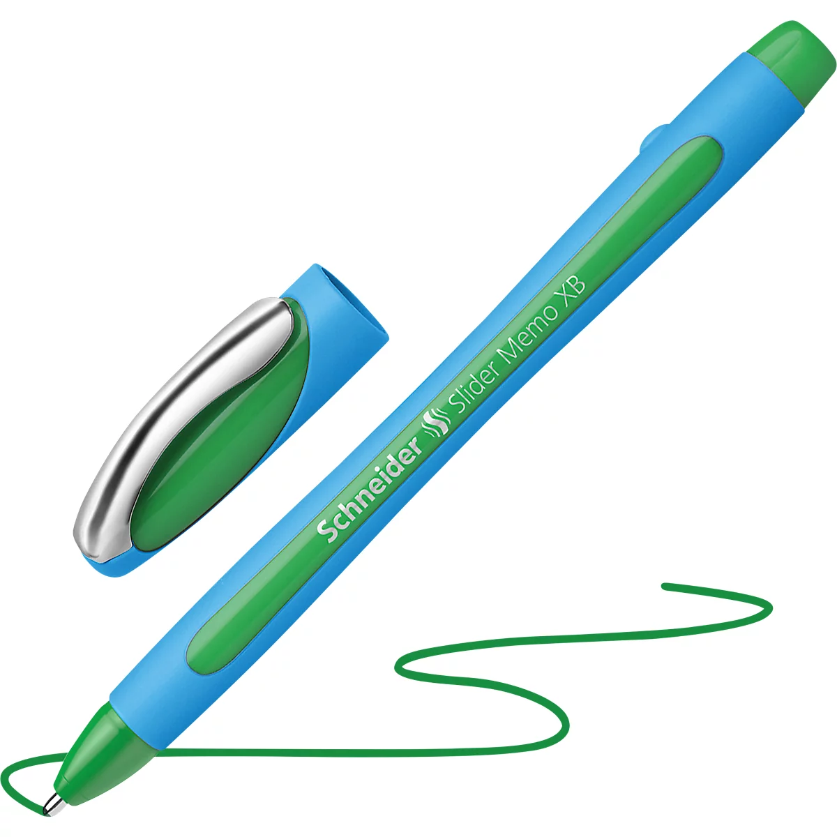 Stylos-billes Slider Memo, vert, 10 p.