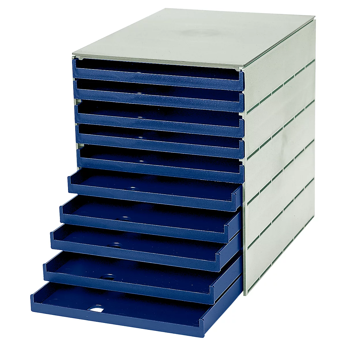 styro® ladebox Stryroval, 10 open laden, C4, polystyreen, blauw