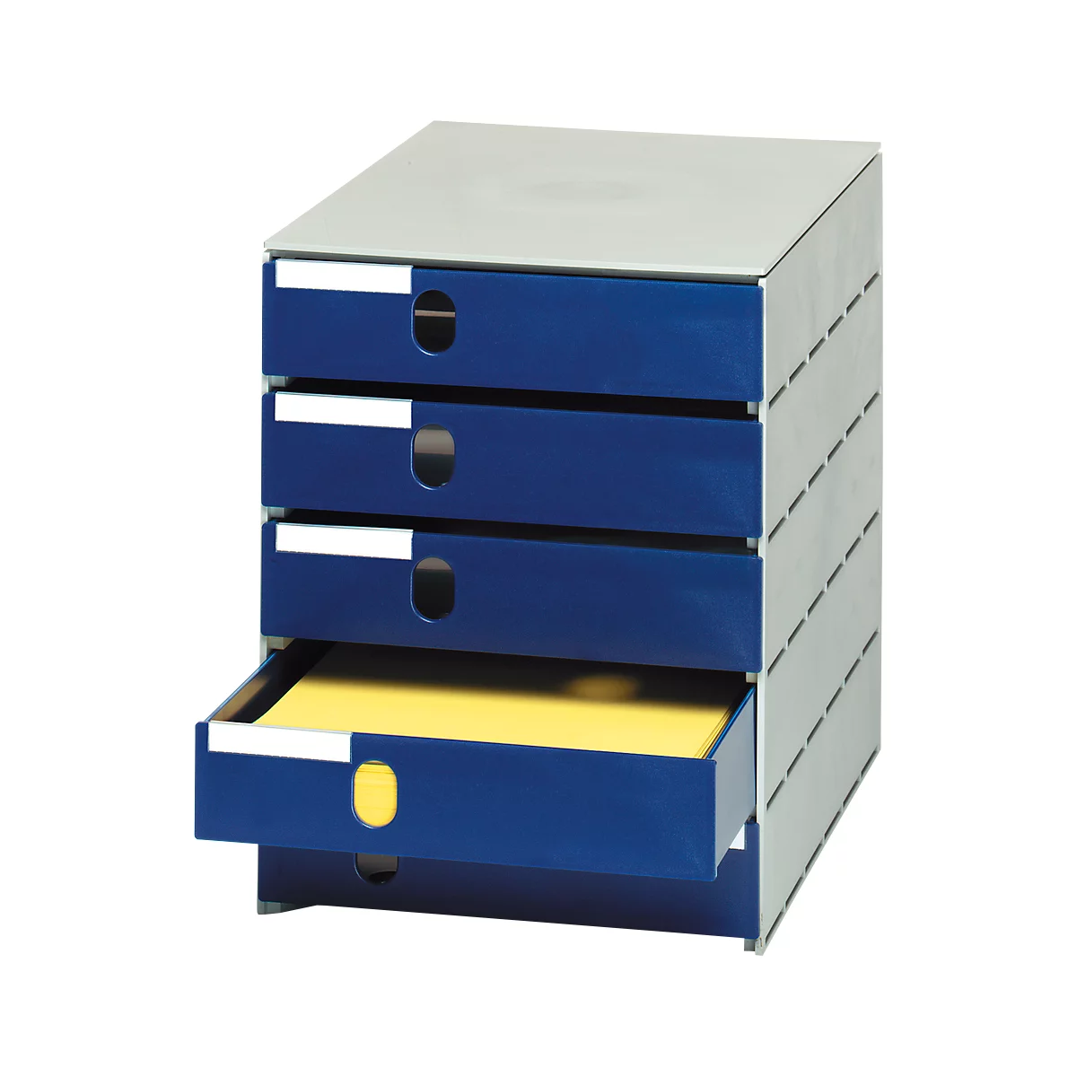 styro® ladebox Stryroval, 5 gesloten laden, C4, polystyreen, blauw