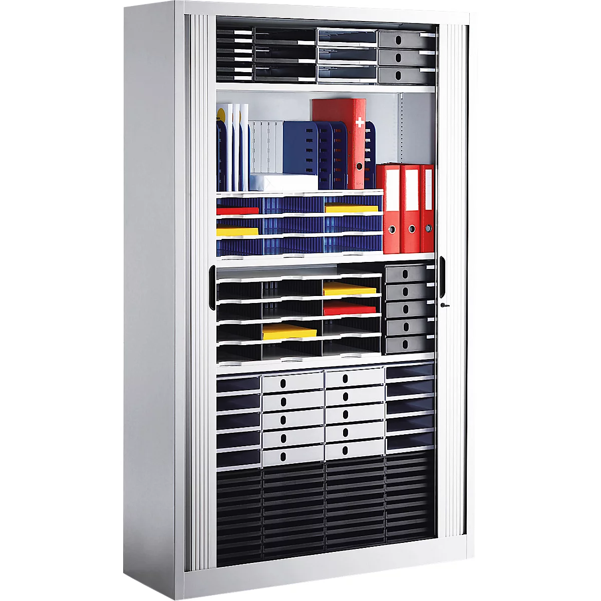 styro® sorteerstation Styrorac, 8 scheidingswanden, flexibele indeling, blauw