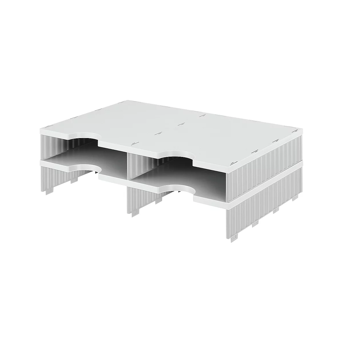 styro® Sortierstation styrodoc Standard, DIN C4, Anbaueinheit, grau/grau