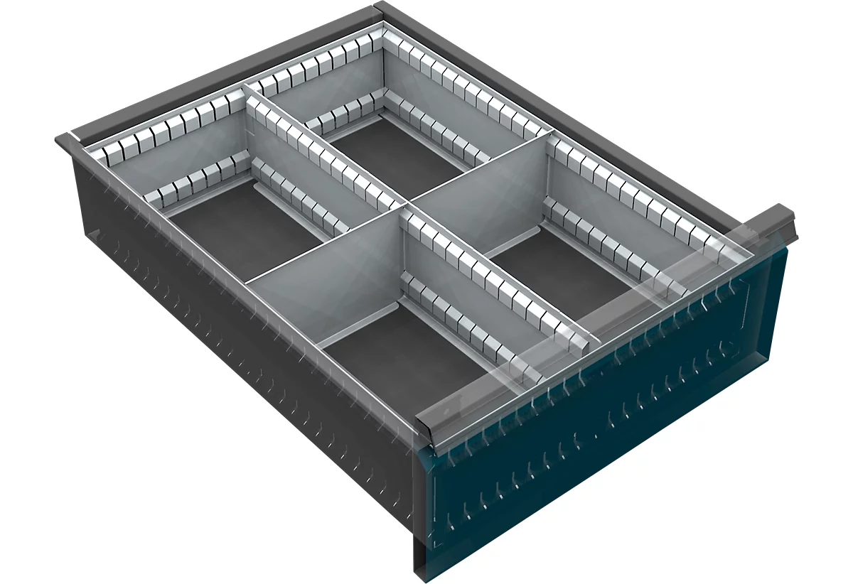 Subdivisor de cajón, 4 compartimentos, 150-240 mm