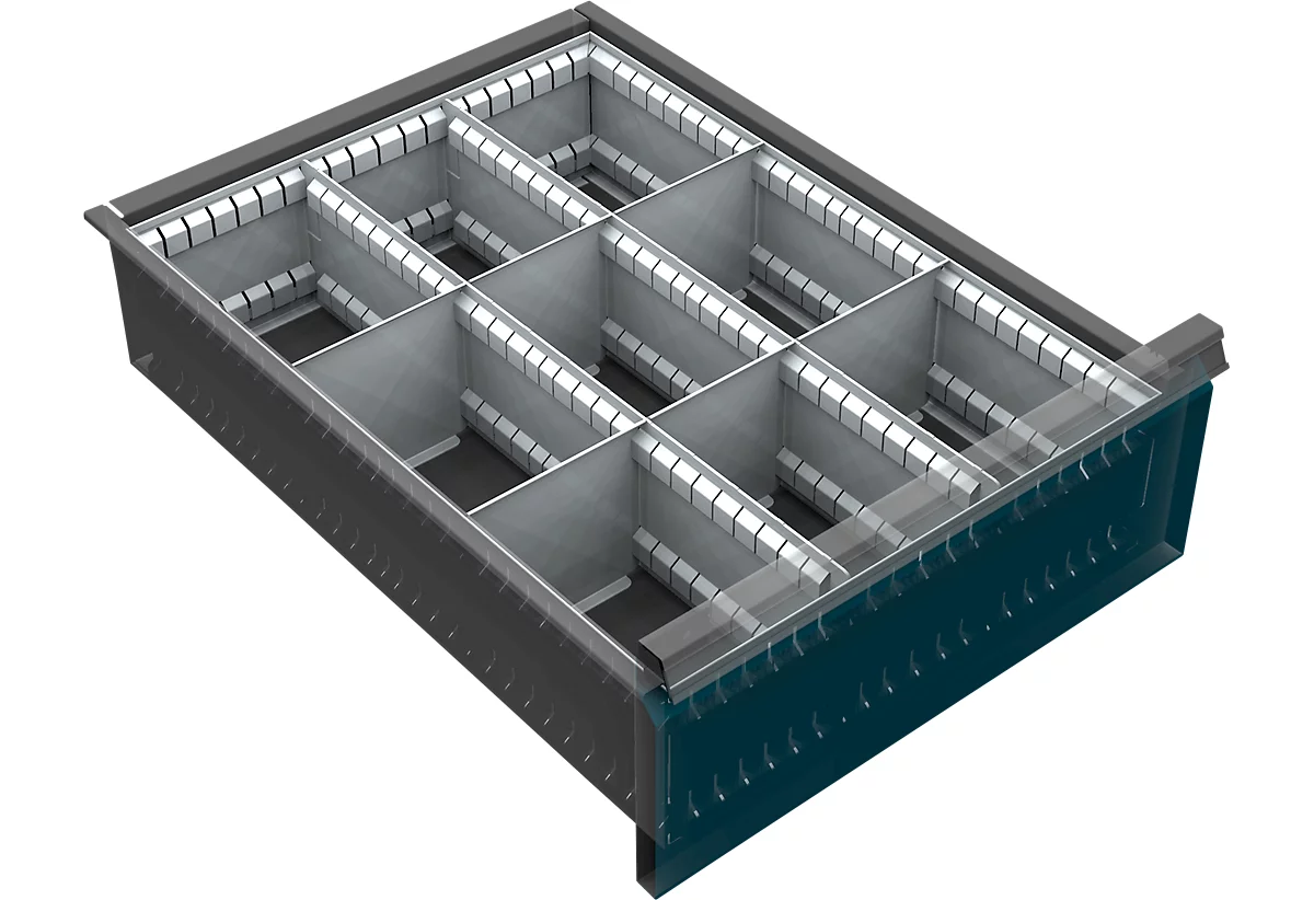Subdivisor de cajón, 9 compartimentos, 150-240 mm