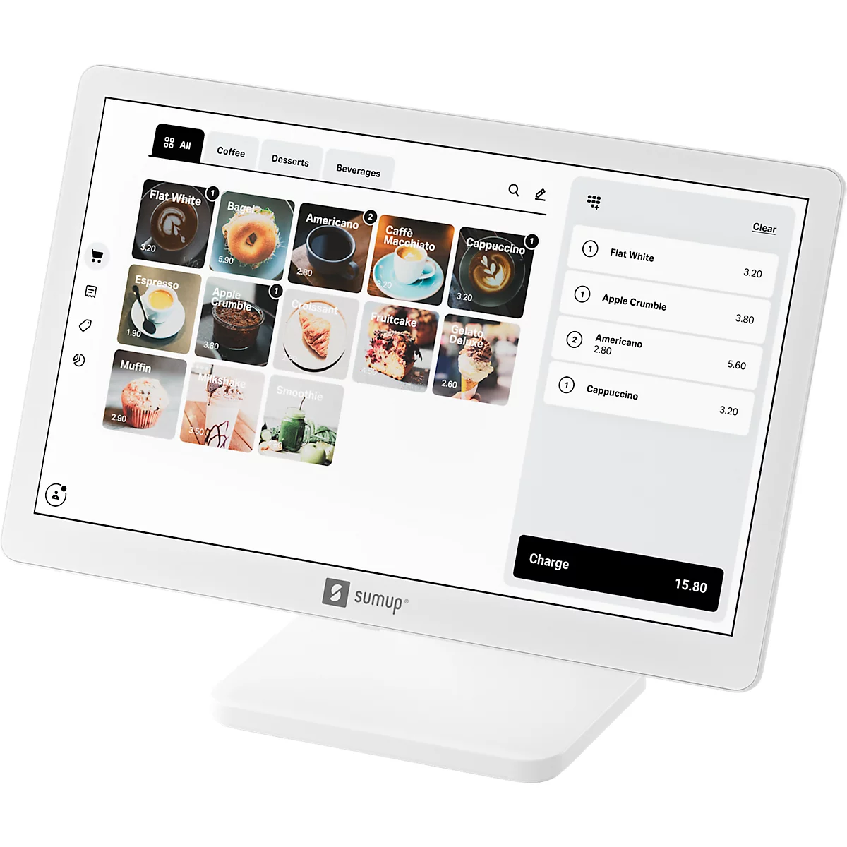 SumUp POS systeem POS Lite + Solo incl. TSE, kaartautomaat en laadstation