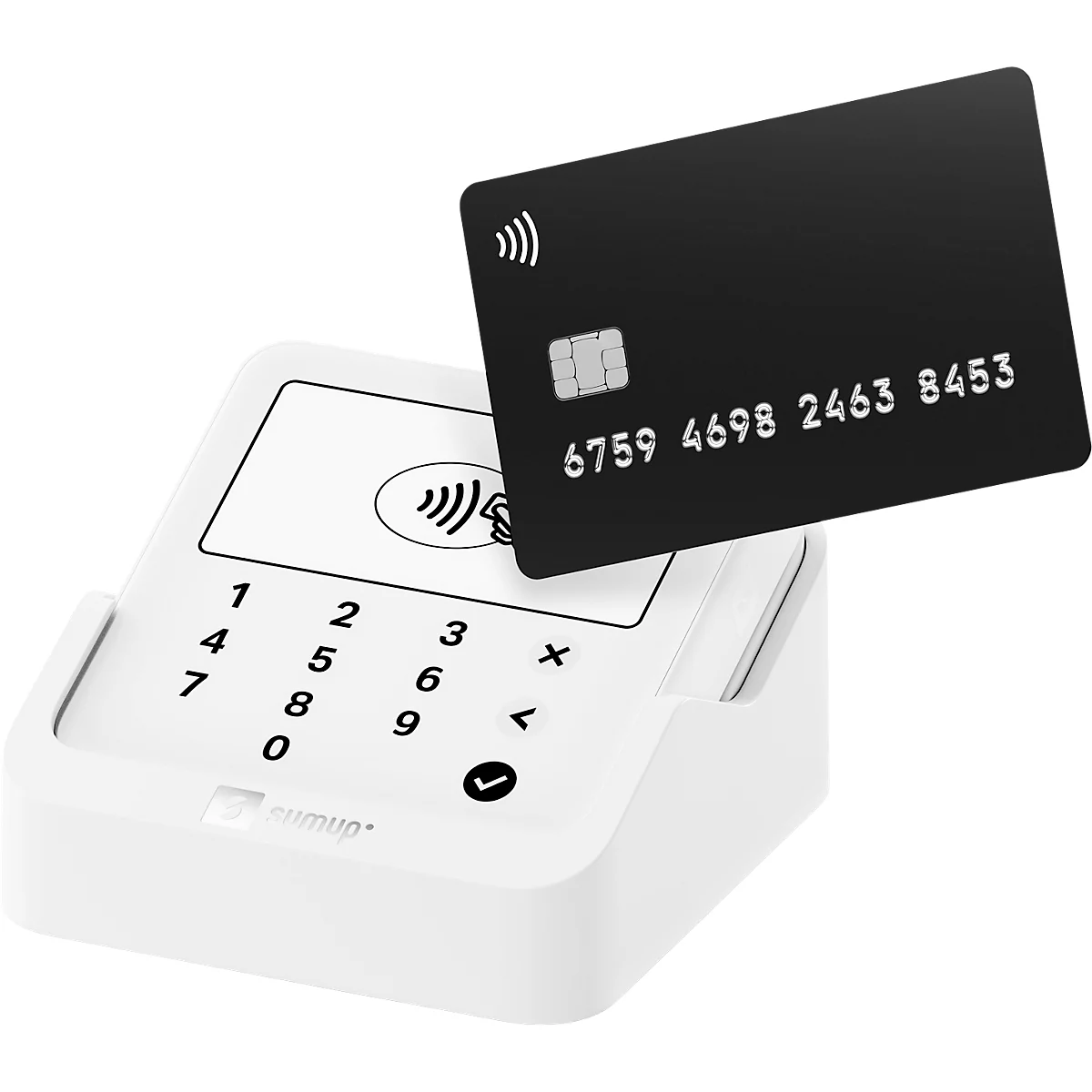SumUp Solo Lite EC &amp; creditcardterminal incl. oplaadstation, draadloos, met meer dan 1.000 betalingen per batterijlading