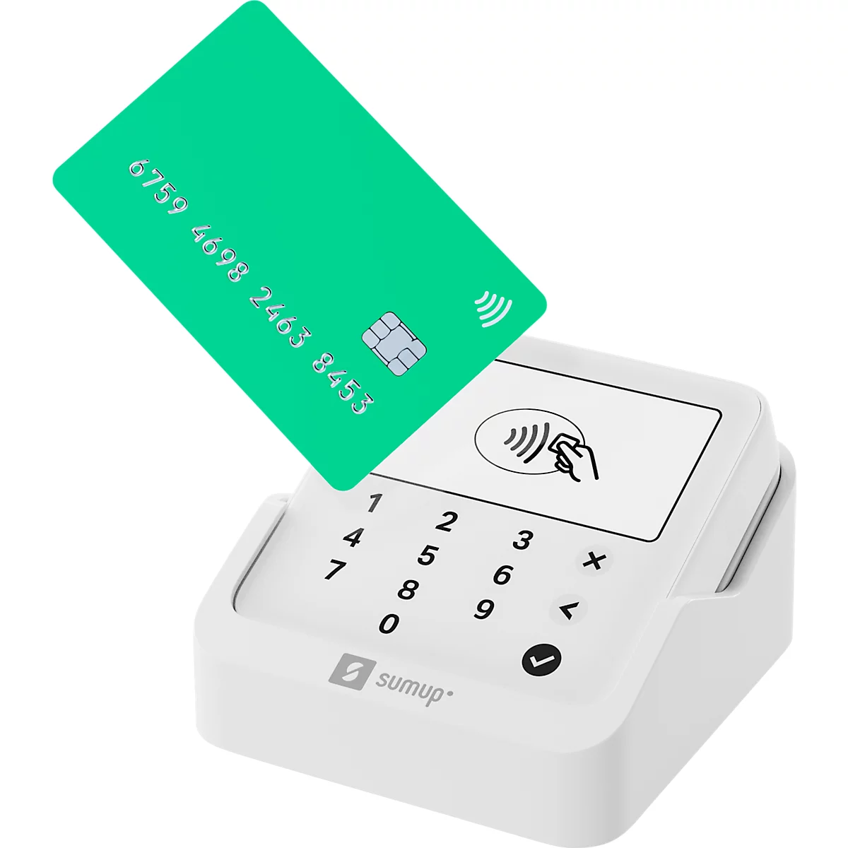 SumUp Solo Lite EC &amp; creditcardterminal incl. oplaadstation, draadloos, met meer dan 1.000 betalingen per batterijlading