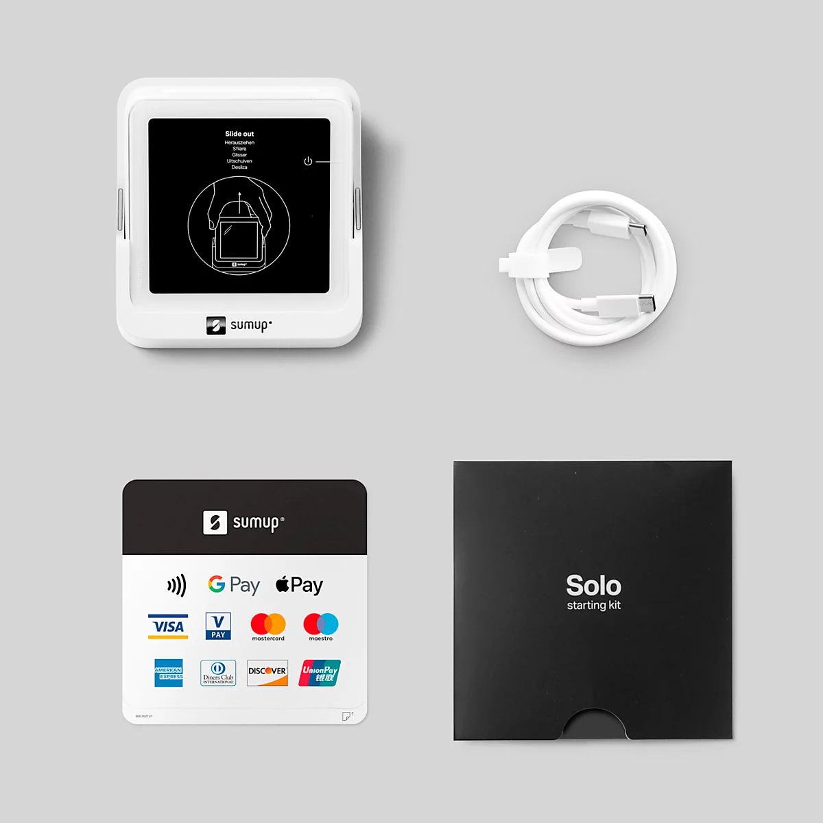 SumUp Solo – mobiles Kartenterminal mit Touchscreen, kostenloser Datenverbindung & schneller Auszahlung, nur für Österreich