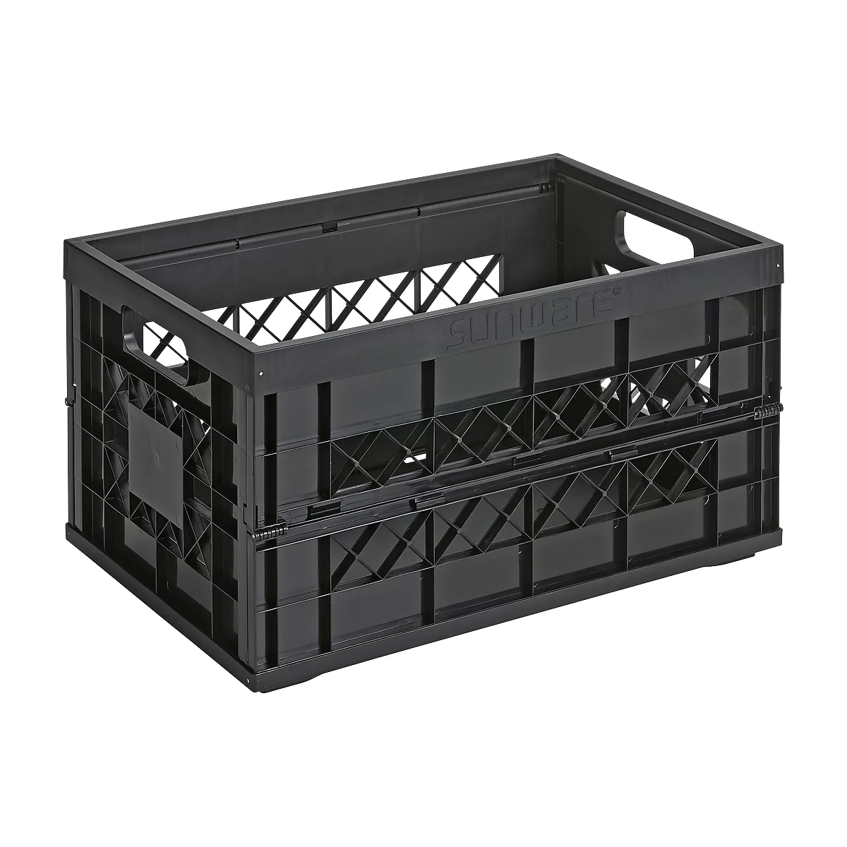 Sunware Klappbox Heavy Duty, Inhalt 45 Liter, Traglast 30 kg, schwarz
