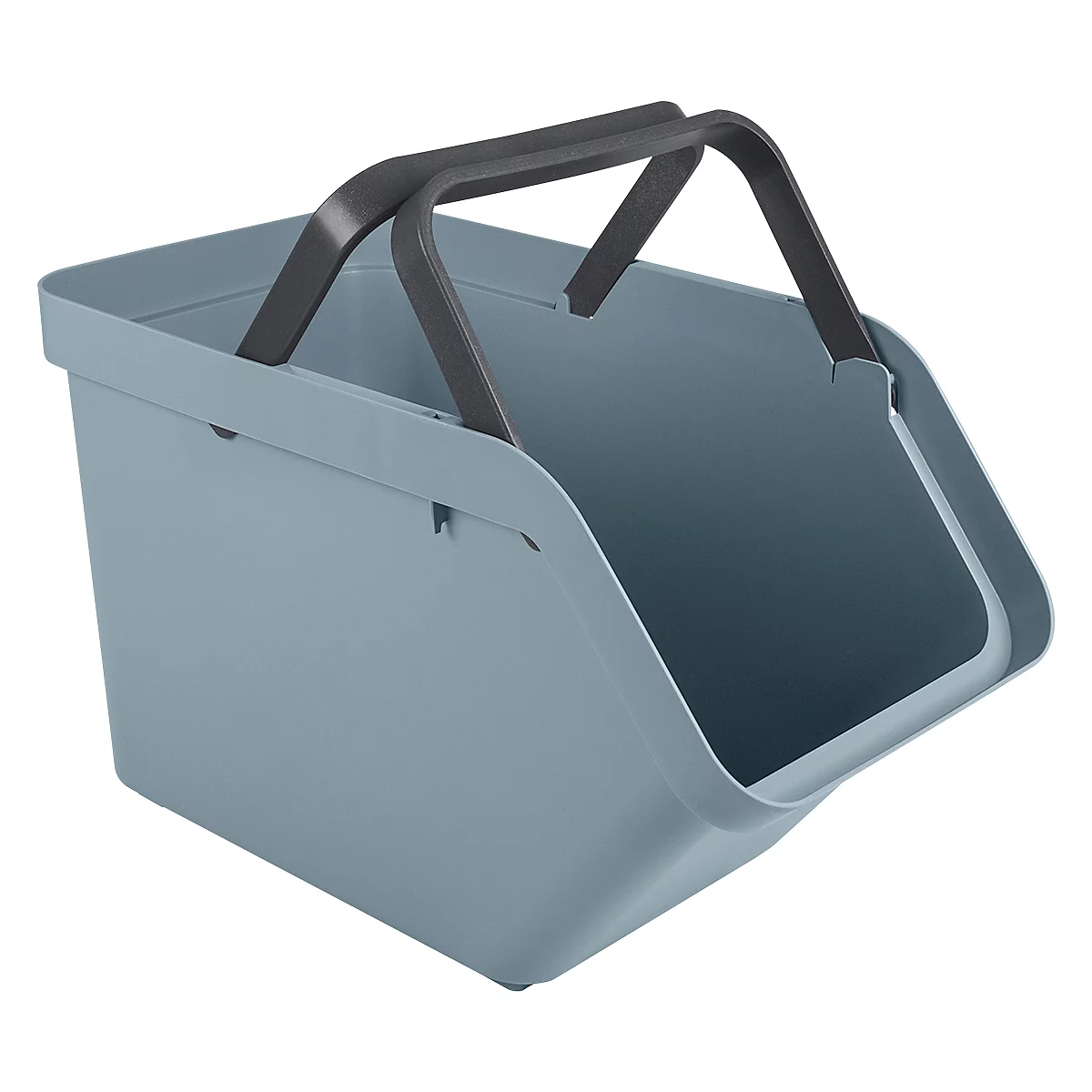 Sunware® Sigma Home transportbox, inhoud 30 l, inklapbare handgrepen, L 493 x B 270 x H 298 mm, gerecycled polypropeen, blauw