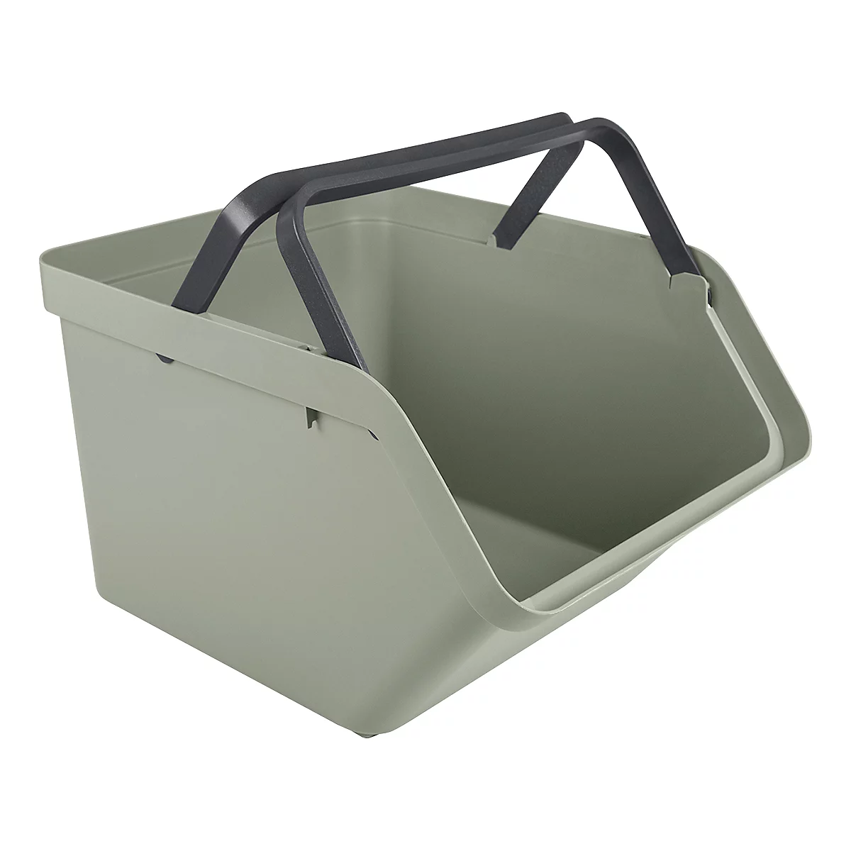 Sunware® Sigma Home transportbox, inhoud 45 l, inklapbare handgrepen, L 493 x B 388 x H 298 mm, gerecycled polypropeen, groen