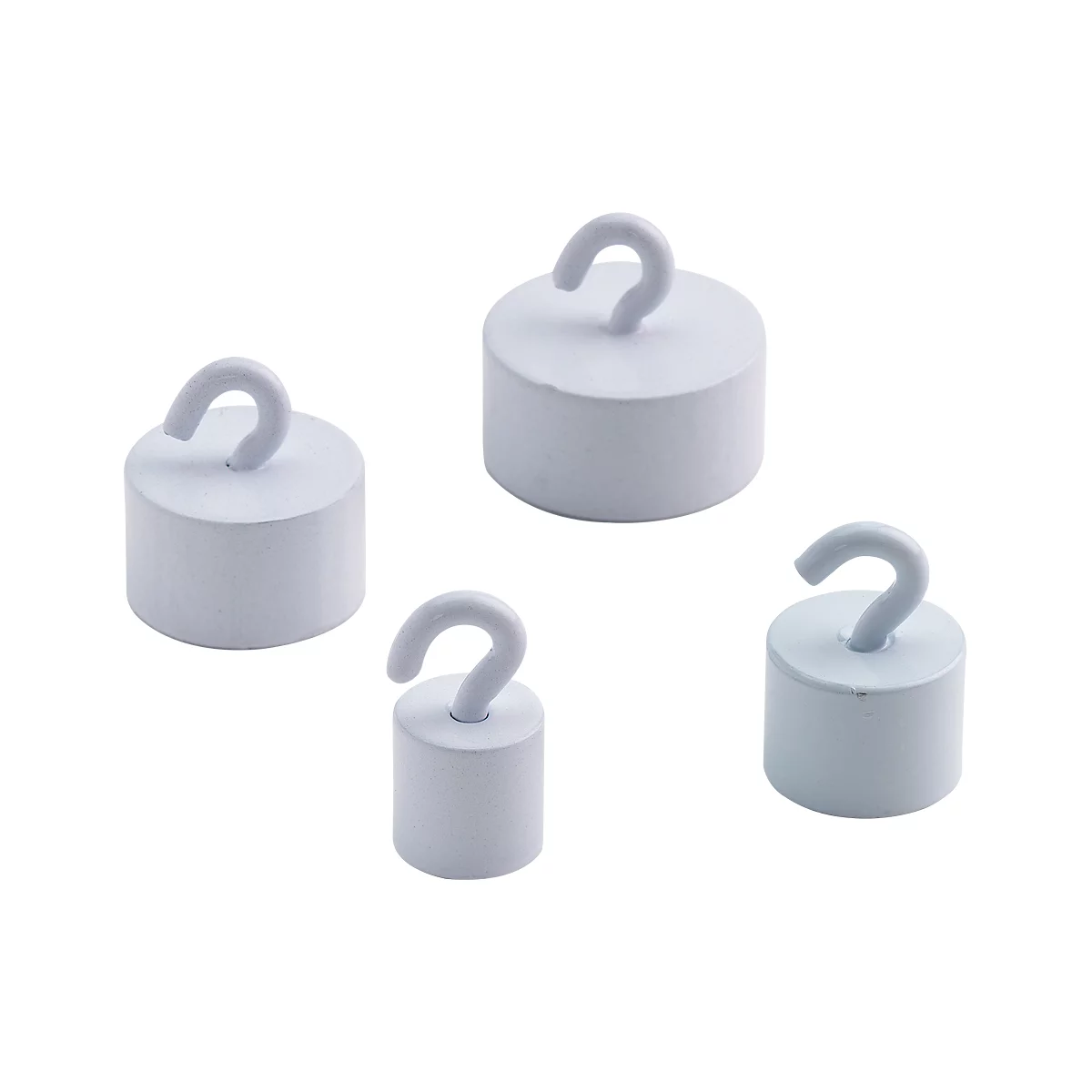 Super Kraftmagnete, weiß, 15 mm