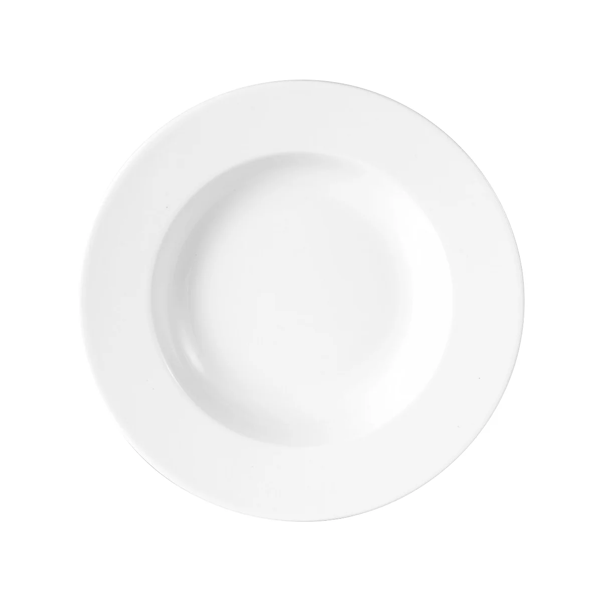 Suppenteller Caterado ISTA, rund, spülmaschinenfest, Ø 225 x H 35 mm, Porzellan, weiß, 6 Stück