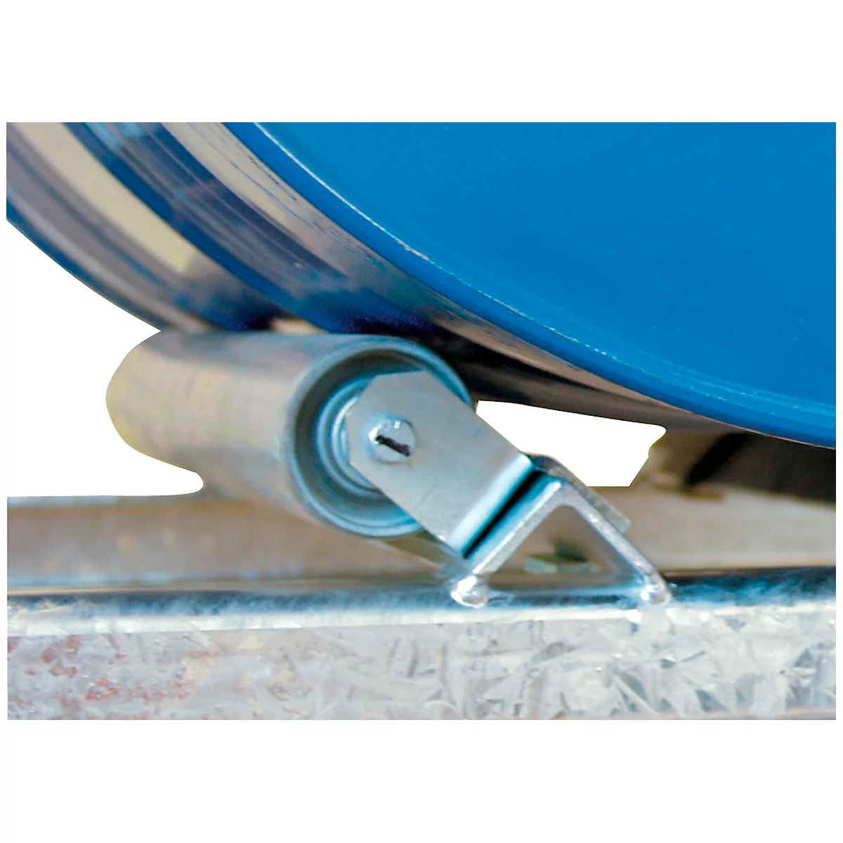 Support à rouleaux rotatifs pour support de fûts CEMO de type 400 et 800, en acier galvanisé, pour fûts de 200 l, 2 pièces