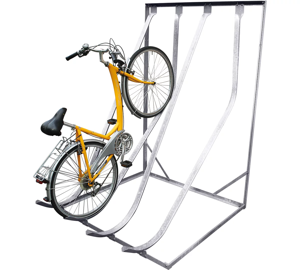 Support à vélos incliné verticalement WSM, p. pneus jusqu'à 60 mm
