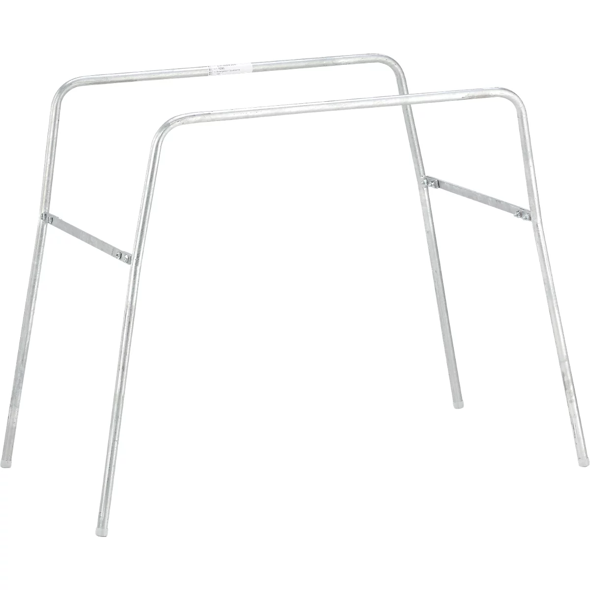 Support au sol pour cuve de rinçage 100 l, en tube d'acier galvanisé