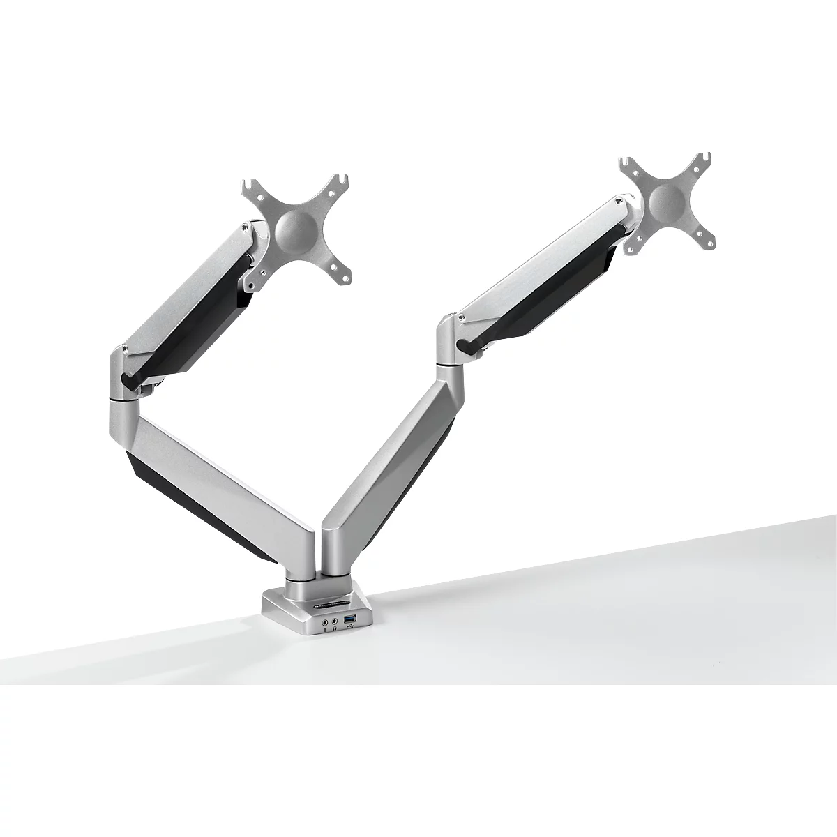 Support d'écran double Smart Office 12 Bakker Elkhuizen, jusqu'à 27', support de table, hauteur ajustable,