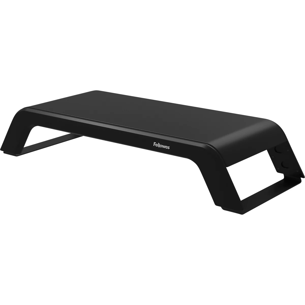 Support d'écran Fellowes Hana™ LT, pour 1 écran jusqu'à 22,6 kg, réglable en hauteur sur 3 positions, avec espace de rangement, L 560 x P 222 x H 102 mm, noir